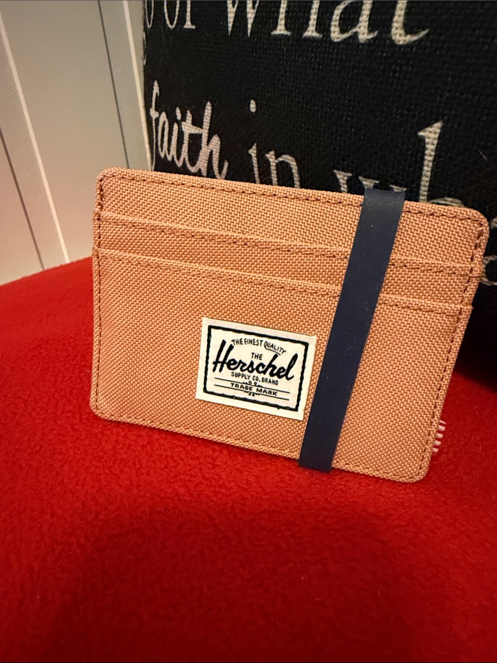 Herschel Supply Company Charlie Peach Card & Holder Wallet